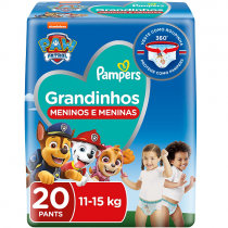 Fralda Pampers Grandinhos 11 a 15kg 20 Unidades