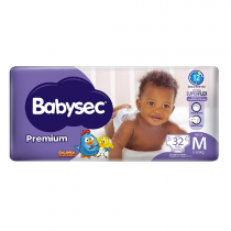 Fraldas Babysec Premium Galinha Pintadinha M 32 Unidades