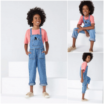 Macacão Hering Jeans Infantil Menino Mickey – Azul