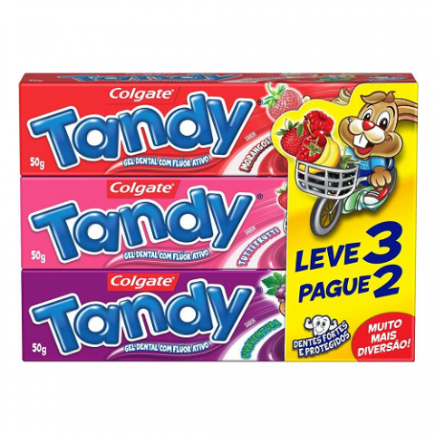 Leve 3 Pague 2 – Creme Dental Infantil Tandy Gel 50g cada