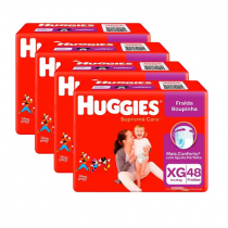 Kit Fraldas Huggies Roupinha Supreme Care XG 192 Unidades