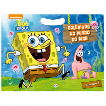 Livro Bob Esponja – Colorindo no fundo do mar com 50 Adesivos