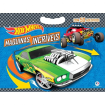 Livro Hot Wheels Máquinas incríveis: Com 50 adesivos!