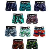 Kit 10 Cuecas Boxer Infantil Microfibra Laycra – Polo Voker