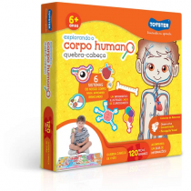 Quebra-Cabeça Grandão 120 Peças Explorando O Corpo Humano