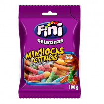 Bala Fini Minhoca Cítrica 100g