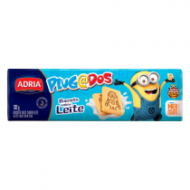 Biscoito Plugados Minions Leite 130g Adria