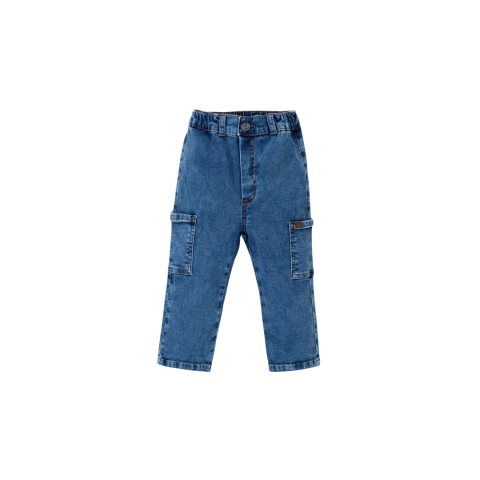 Calça Jeans Infantil Menino Cargo