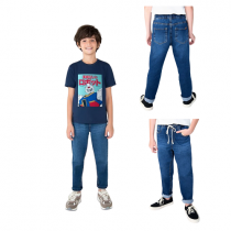 Calça Jeans Infantil Menino Reta