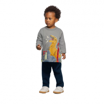 Conjunto Manga Longa Elian Dinossauro