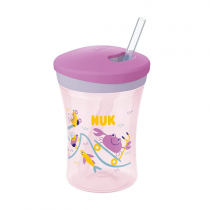 NUK Copo Action Evolution Com Canudo 230ml Girl