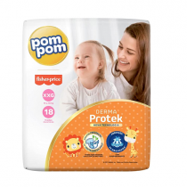 Fralda Pom Pom Derma Protek XXG 18 Unidades