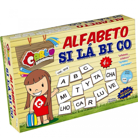 Jogo Alfabeto Silábico 150 Peças