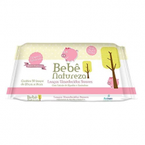 Lenço Umedecido Bebê Natureza Suave Perfume 50 Unidades
