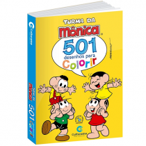 Livro 501 Desenhos para Colorir Turma da Mônica