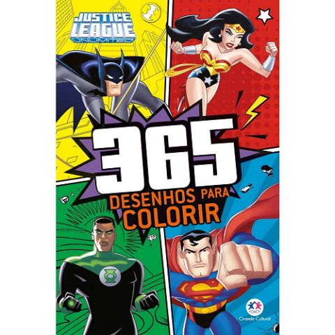 Livro Liga da Justiça 365 Desenhos para colorir