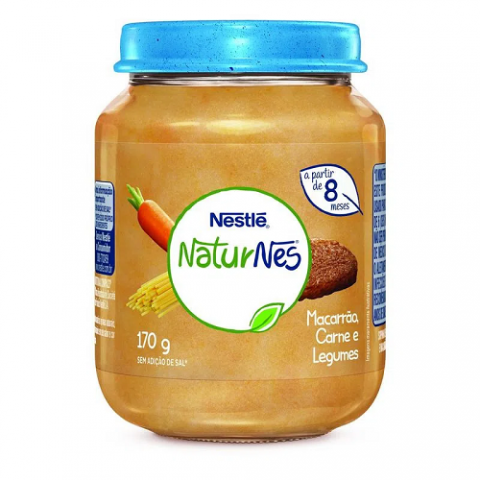 Papinha Macarrão Carne e Legumes Nestlé 170g
