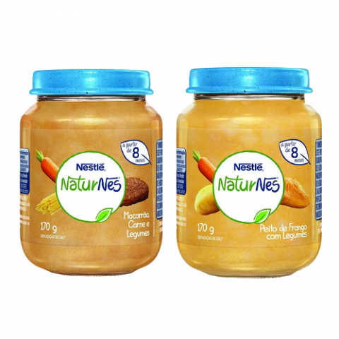 Papinha Nestlé Peito de Frango ou Carne e Legumes 170g