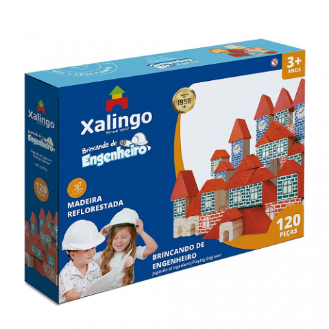 Brincando de Engenheiro 120 Peças Xalingo