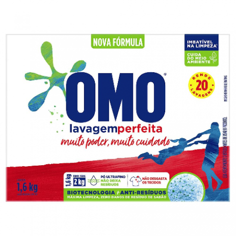 Sabão em Pó Omo Lavagem Perfeita 1.6kg