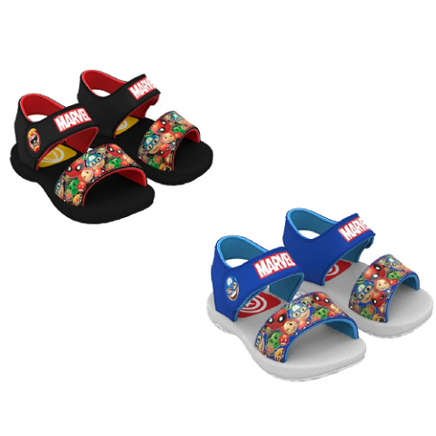 Sandália Grendene Kids Marvel Little Heroes