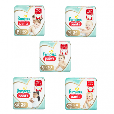 Fralda Pampers Pants Premium Care