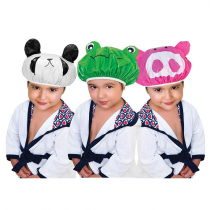 Touca De Banho Infantil Ricca 3D Sortida Panda/Sapo/ Porco