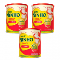 3 Latas Ninho Fases 1+ Nestlé 800g cada