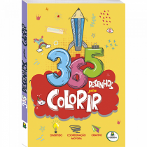 365 Desenhos para colorir Capa Amarela