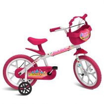 Bicicleta Aro 14 Sweet Game Rosa Bandeirante