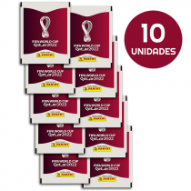 Blister Cartela C/ 10 Envelopes (50 unidades) de Figurinhas da Copa Do Mundo Qatar 2022