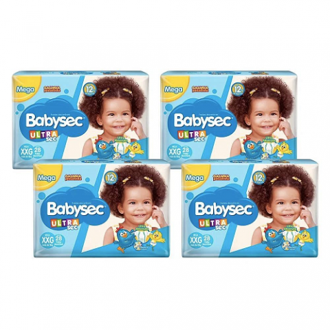 Fralda Babysec Ultrasec XXG 112 Unidades