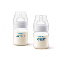 Kit 2 Mamadeiras Anti-colic Transparente Philips Avent 125ml