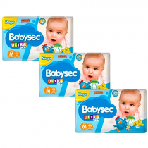 Kit Fralda Babysec UltraSec Galinha Pintadinha M 132 Unidades