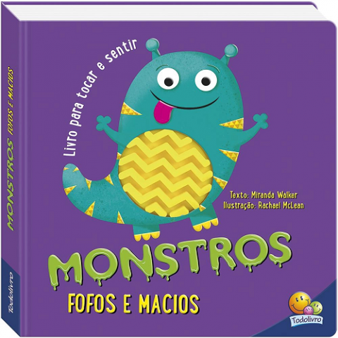 Livro Um livro para tocar e sentir: Monstros fofos e macios