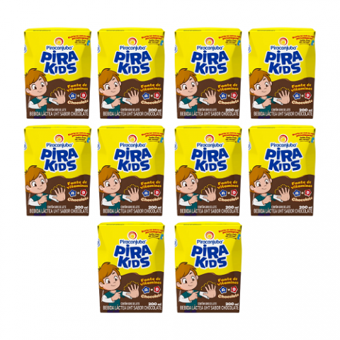 10 Achocolatados Pirakids 200ml