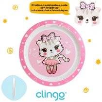 Prato Infantil Gatinho Clingo