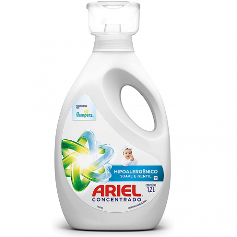 Sabão Líquido Ariel Concentrado Suave e Gentil 1,2L