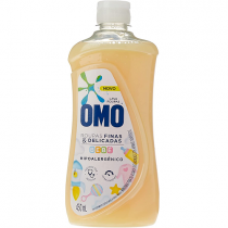 Sabão Líquido Omo Bebê Roupas Finas e Delicadas 450ml