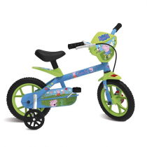 Bicicleta Aro 12 Peppa Pig George Bandeirante
