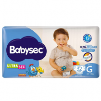 Fralda Babysec Ultrasec Galinha Pintadinha G 32 Unidades
