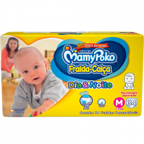 Fralda-Calça MamyPoko Dia & Noite M 34 Unidades