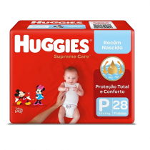 Fralda Huggies Supreme Care P 28 unidades