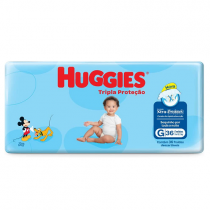 Fralda Huggies Tripla Proteção G 36 Unidades
