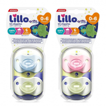 Kit Chupeta Lillo Brilha no Escuro 0 a 6 meses