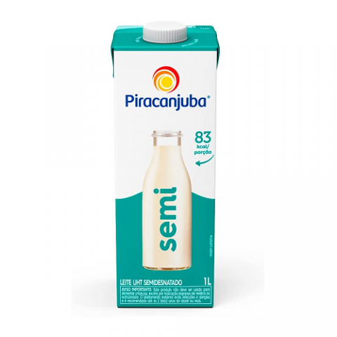 Leite Semidesnatado Piracanjuba 1L