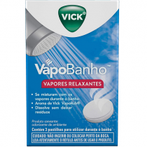 Vapores Relaxantes Vick VapoBanho 3 Unidades