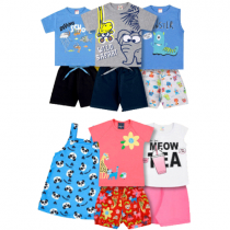 3 Conjuntos Infantil de Verão