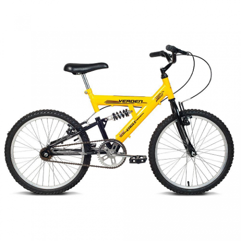 Bicicleta Juvenil Aro 20 Eagle Amarela e Preta Verden Bikes