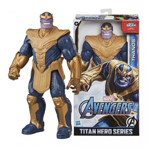 Boneco Marvel Vingadores Titan Hero Series Blast Gear Deluxe Thanos Hasbro – 30cm